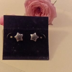 Silver Star Earrings